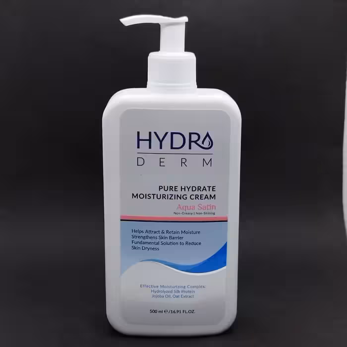 کرم پمپی هیدرودرم ابرسان صورتی دست و صورت  ساتین 500 میلی لیتر

