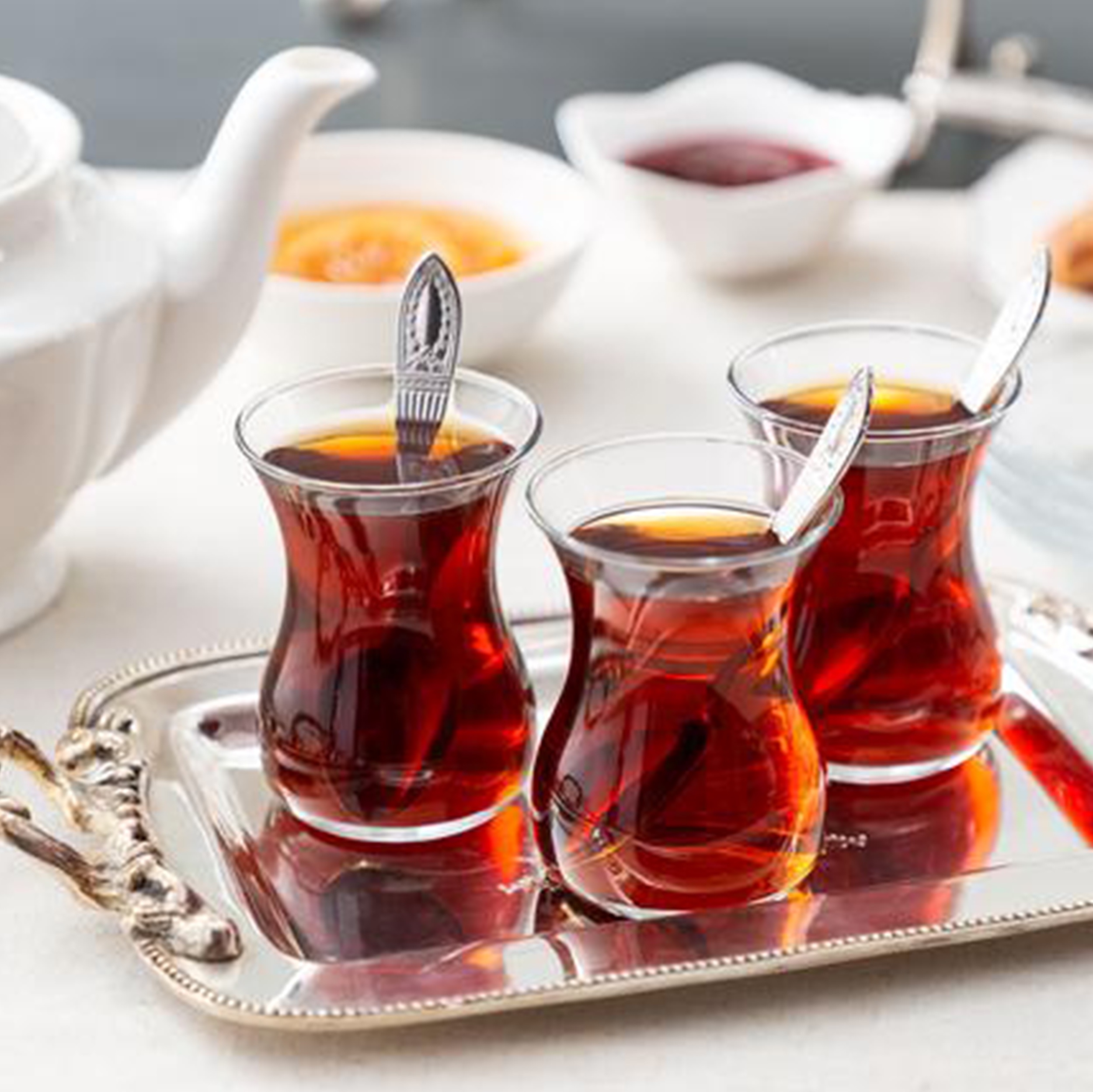 استکان کمرباریک بزرگ پاشاباغچه کد 42021 بسته 6 عددی