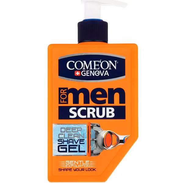 ژل اصلاح ریش مردانه کامان Comeon مدل Scrub حجم 260 میلی لیتر