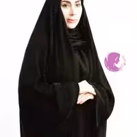 چادر عربی نگینی کیمیا(آستین راسته)چادر کاملا مشکی-بهترین جنس چادر