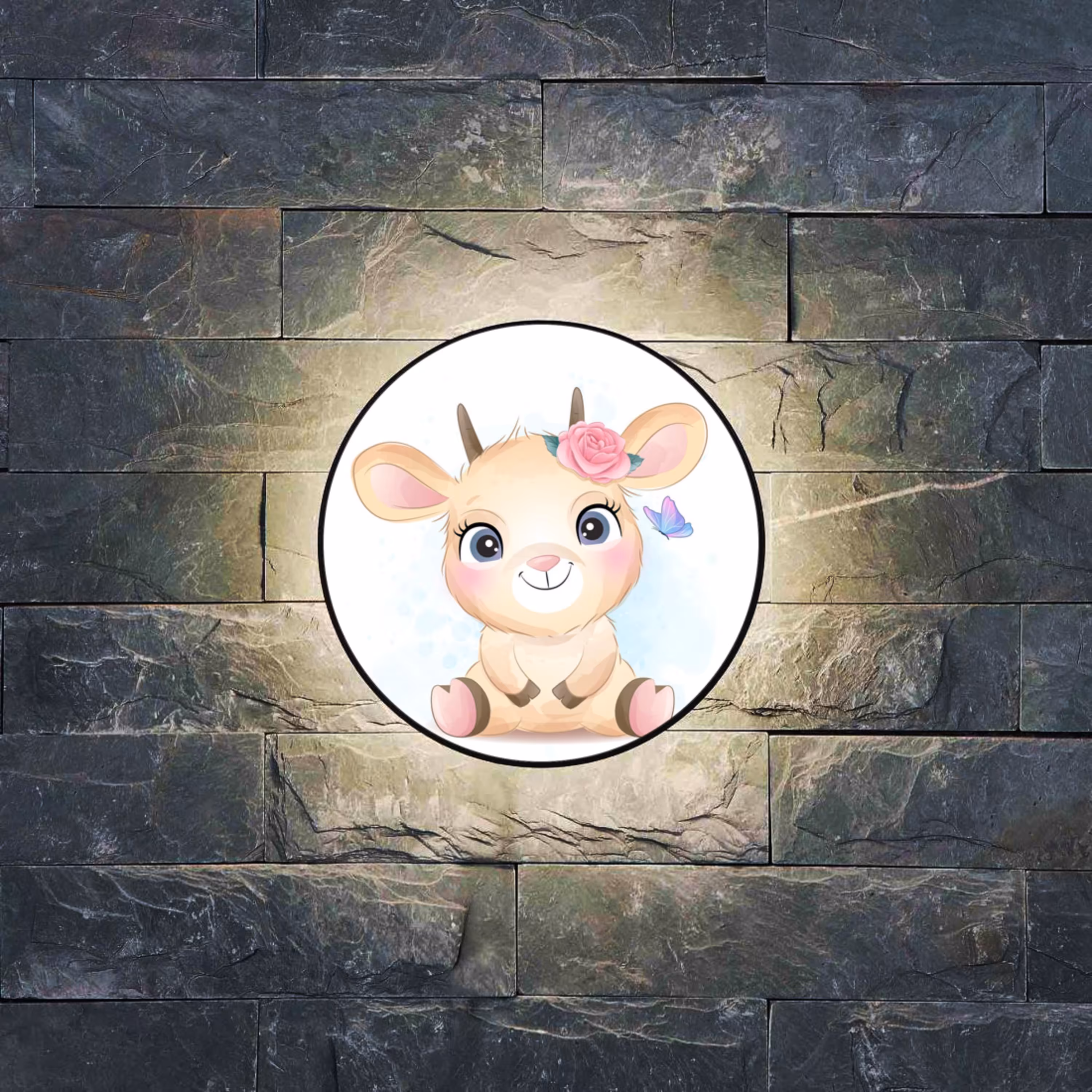 چراغ خواب فانتزی دیواری اتاق خواب طرح گوزن(پس کرایه)