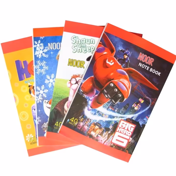 دفتر نقاشی 40 برگ منگنه ای کارتونی