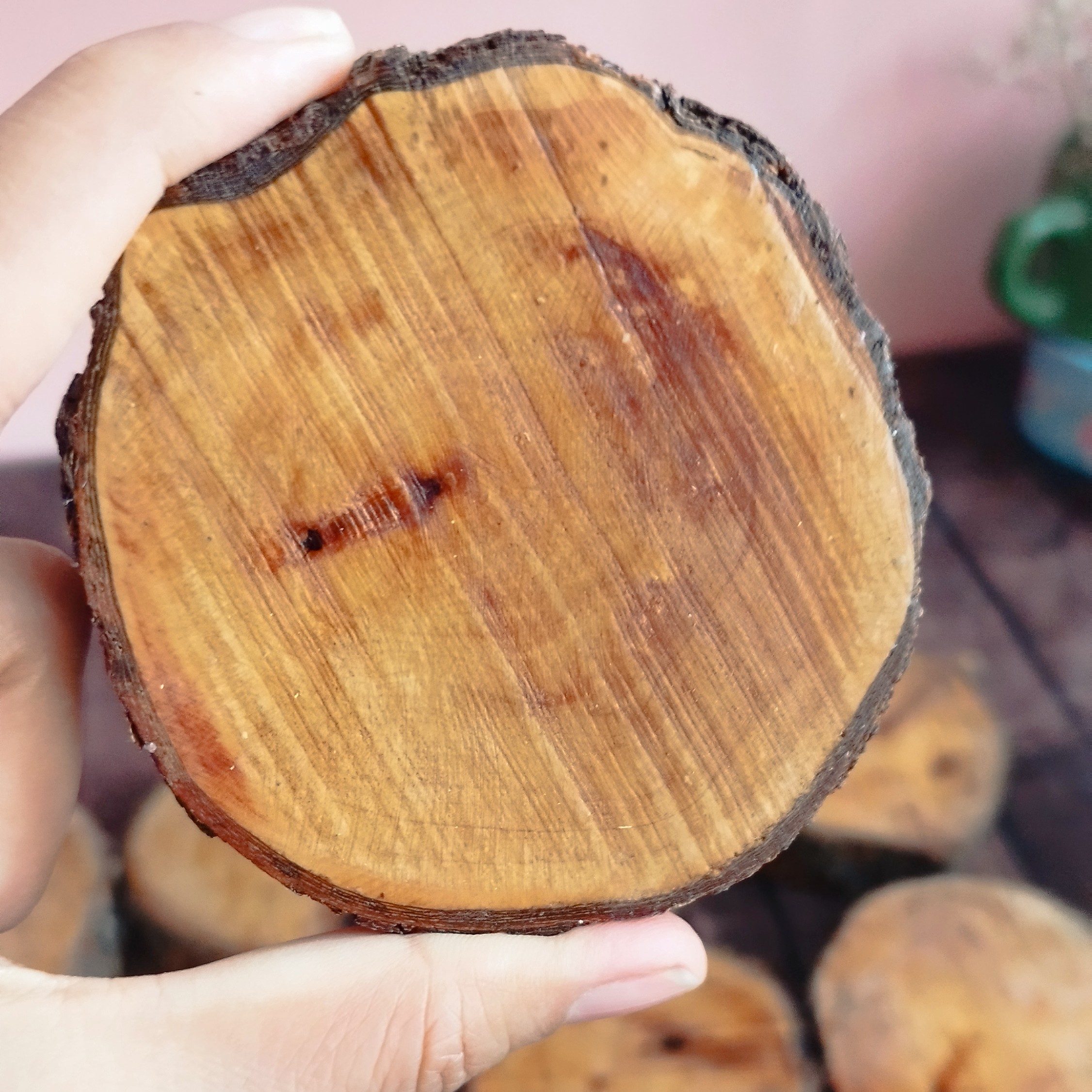 تخته چوب گرد هشت سانتی
