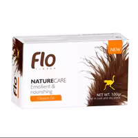 صابون شستشو فلو مدل روغن شتر مرغ وزن 100 گرم
