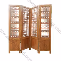 پاراوان چوبی برش لیزری دوجداره طلق رنگی کد 4013