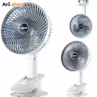 پنکه شارژی قابل حمل (super) دارای گیره نگهدارنده همراه