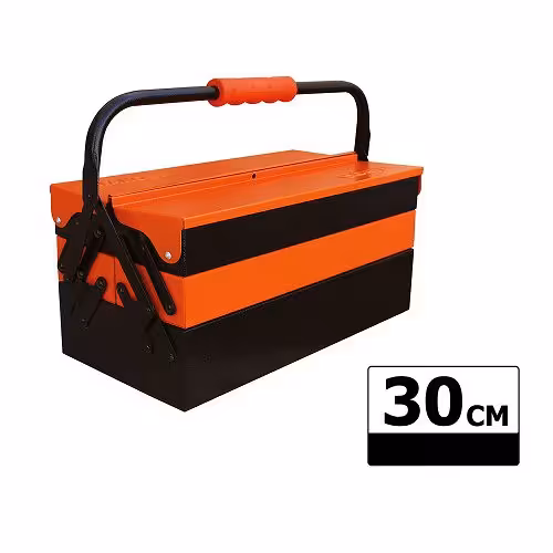 جعبه ابزار فلزی تانوس 30 سانت اتوماتیک دو طبقه TANOS