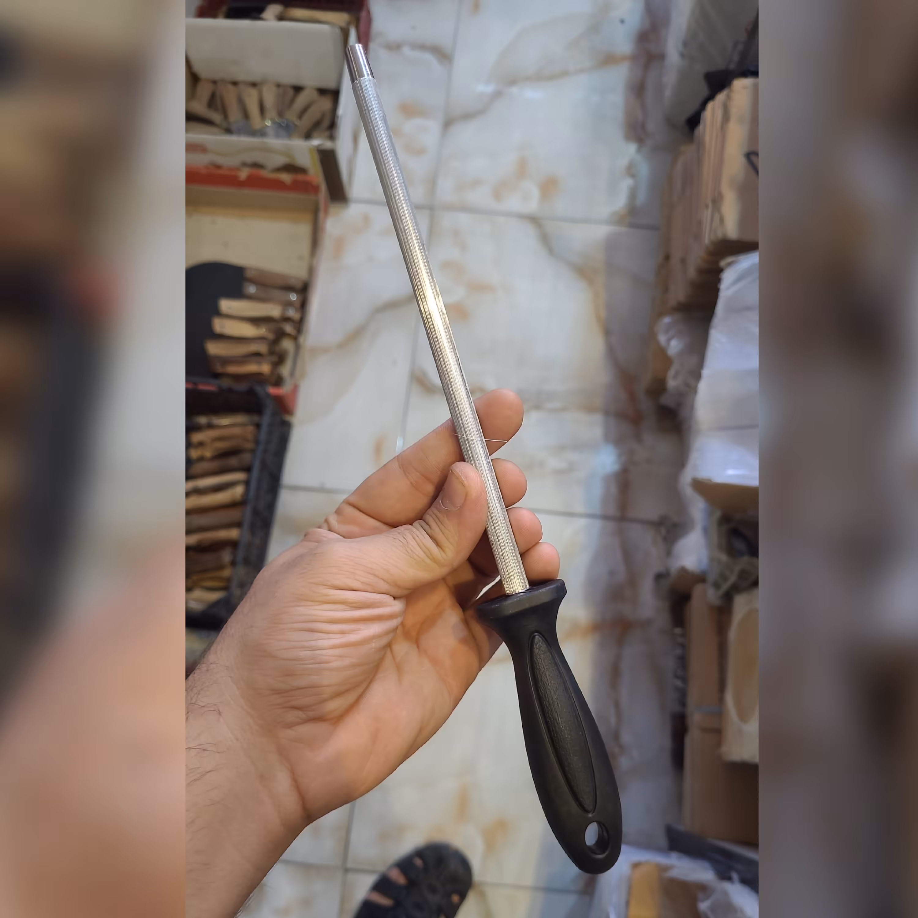 مصقل آلمانی از جنس کروم واندیوم مخصوص تیز کردن چاقو