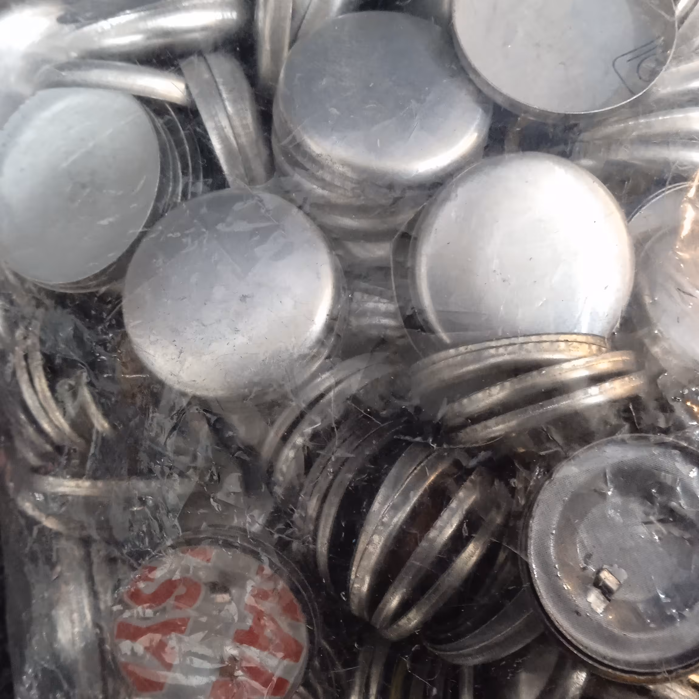 پولک دکمه پارچه ای سایز28 بسته100 عددی
