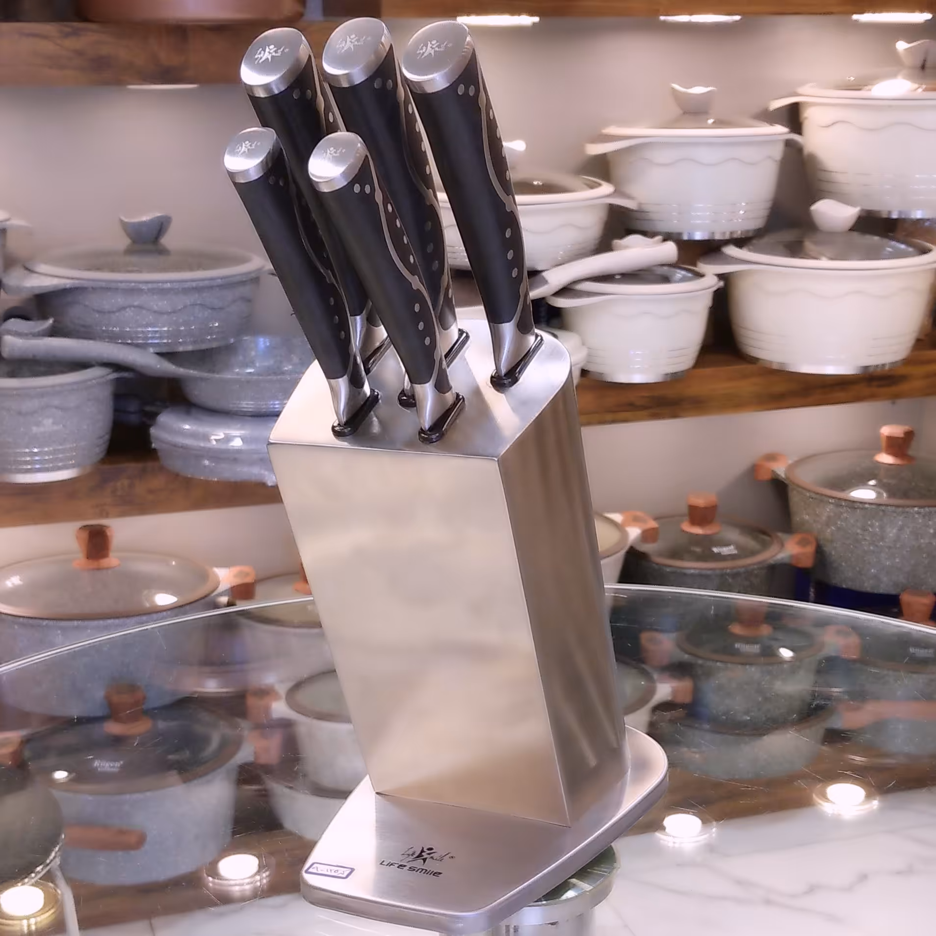 سرویس کارد آشپزخانه 6 پارچه لایف اسمایل کد 9