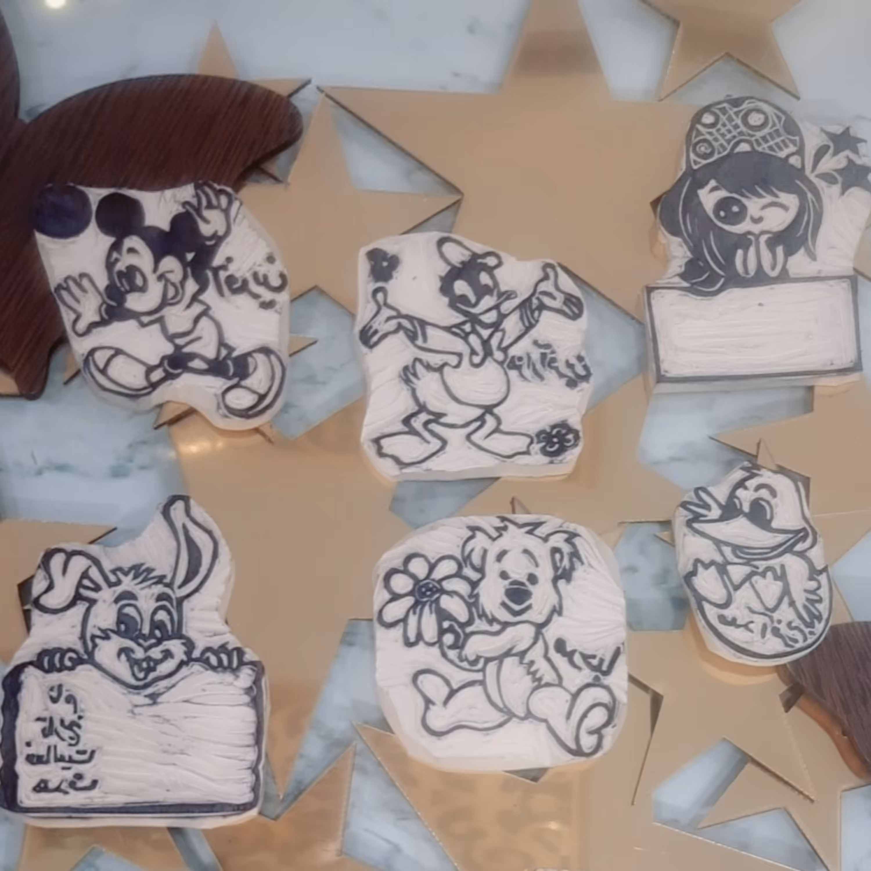 انواع مهر های مدرسه...جهت زیبا سازی دفاتر و تکالیف قیمت هر کدام