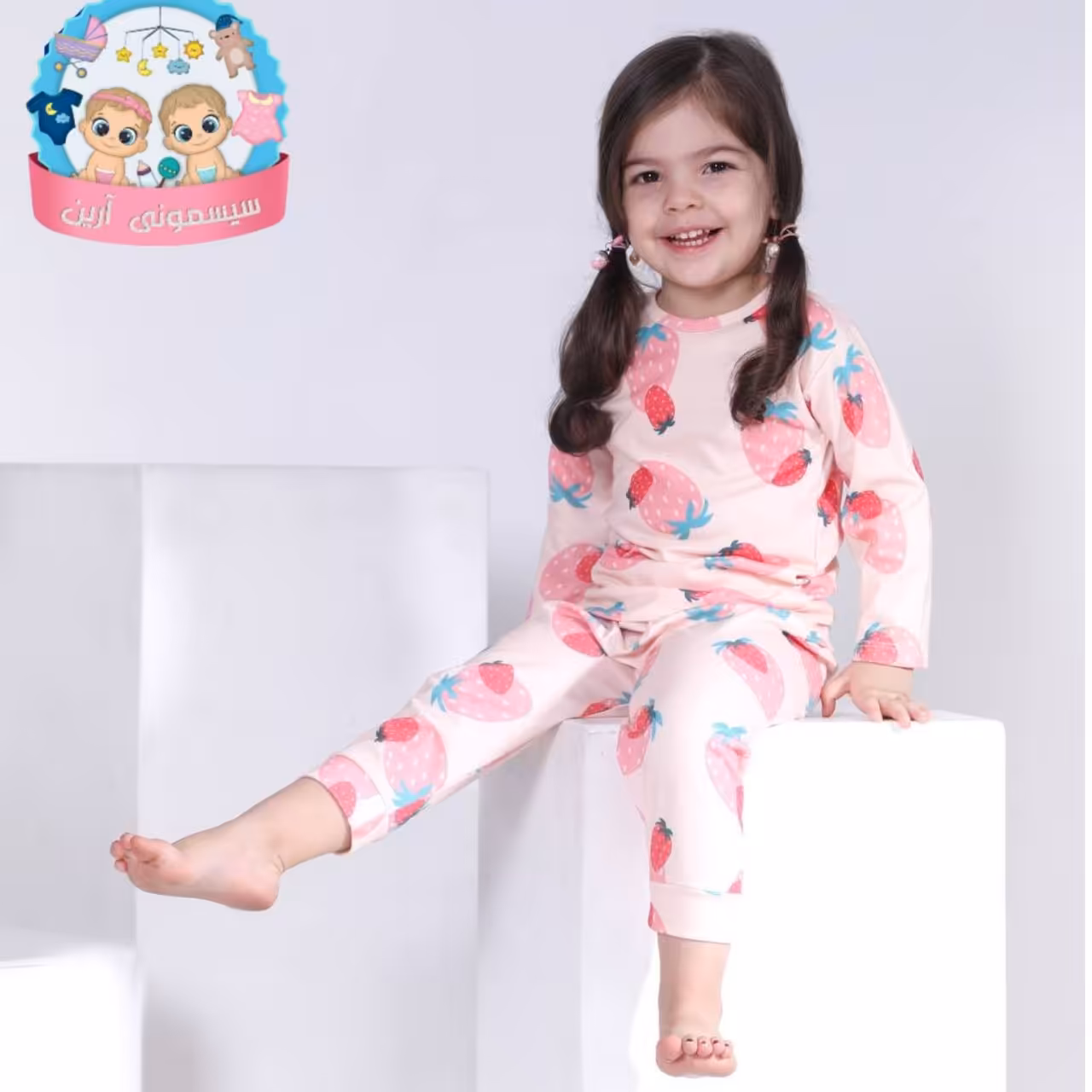 بلوز شلوار دوتیکه نخ پنبه سایز نوزادی تا 6 سال