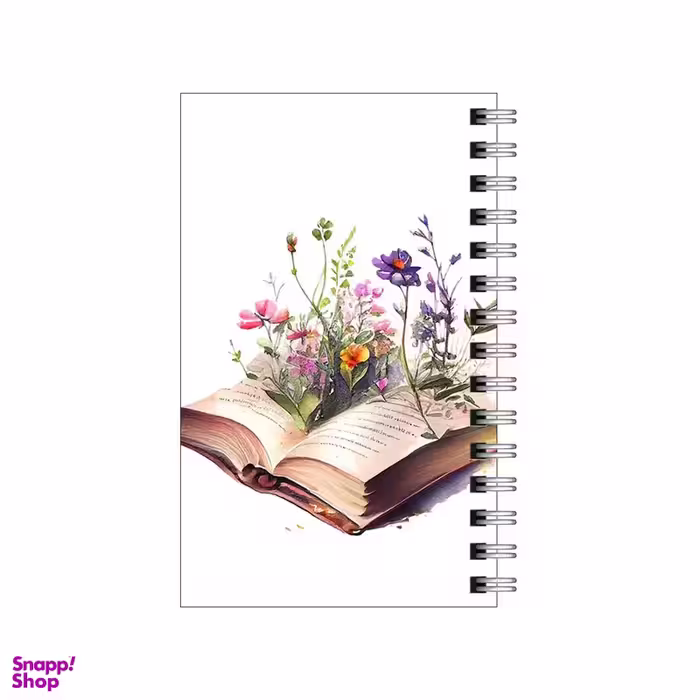 دفترچه یادداشت مدل to do list طرح کتاب و گل کد 2069807