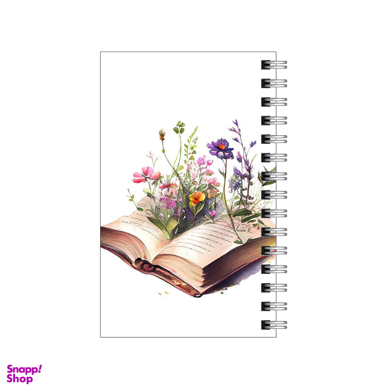 دفترچه یادداشت مدل to do list طرح کتاب و گل کد 2069807