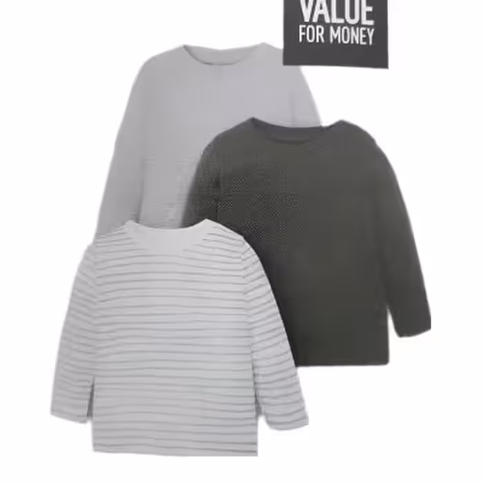 پک سه عددی بلوز بچگانه برند آلمانی lupilu سایز 2تا6 ماه بلوز لوپیلو