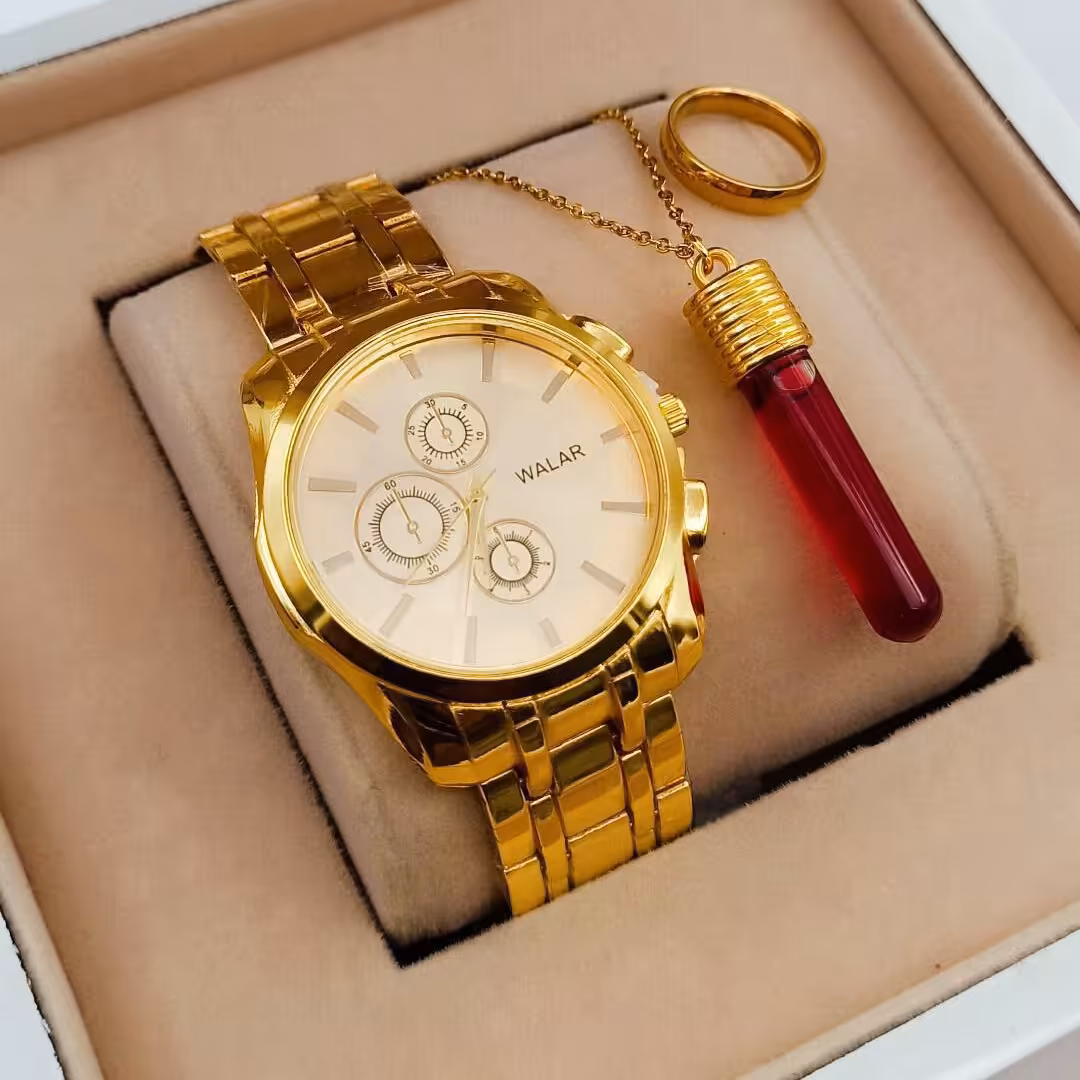 ست ساعت و گردنبند حلقه
