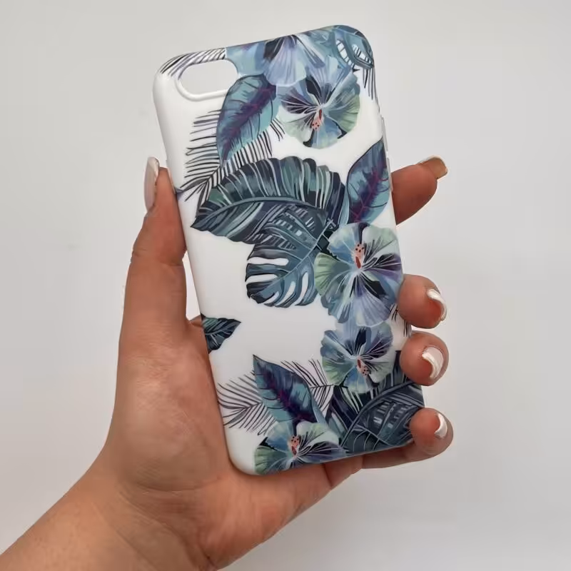 قاب گوشی iPhone 6 - 6s آیفون ژله ای طرح هاوایی آبی و سفید کد 11456