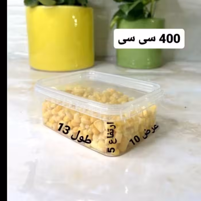 ظروف فریزری400سی سی پولادپویش 5عدد