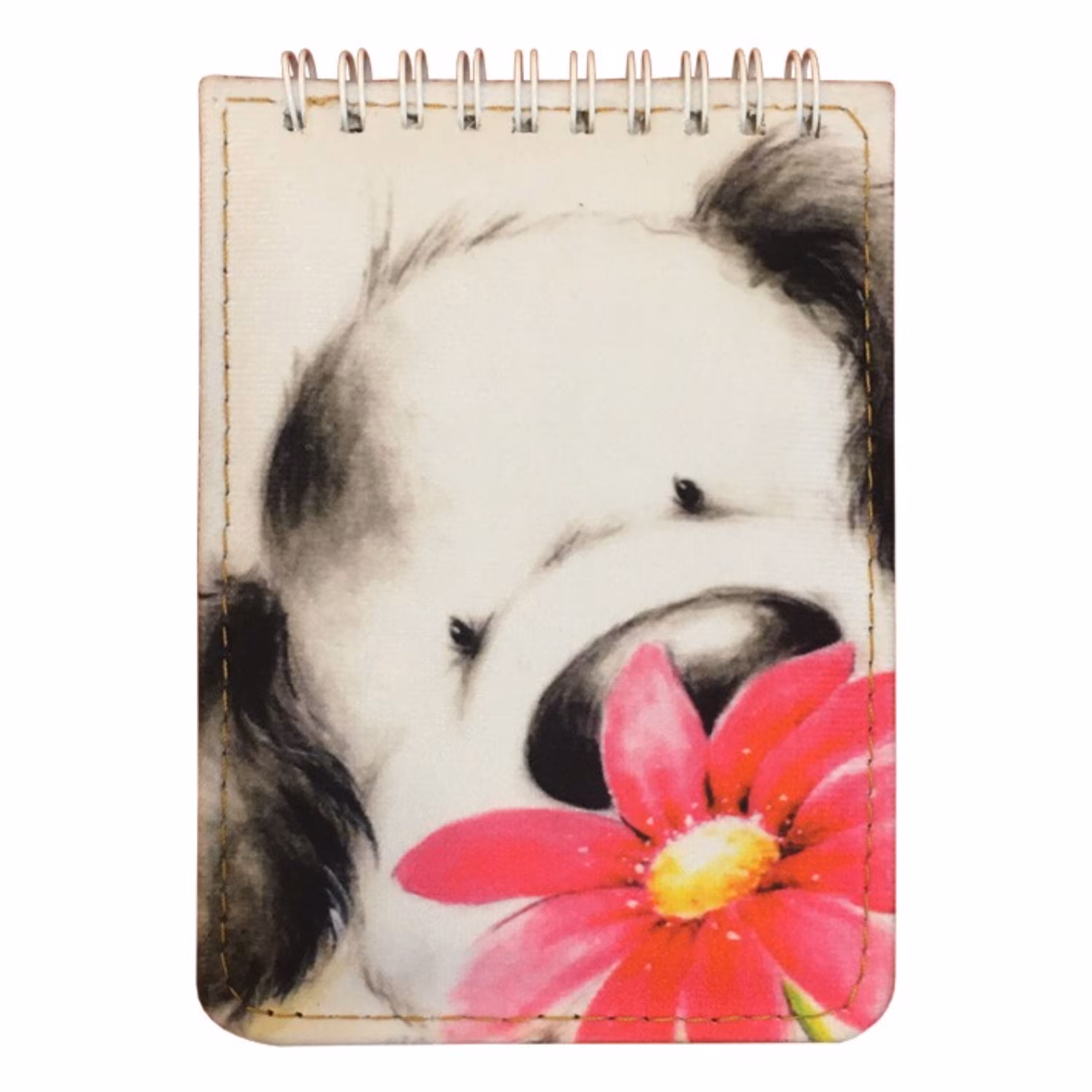 دفتر پارچه ای طرح هاپو قشنگه 80 برگ بدون خط سایز 10 در 15