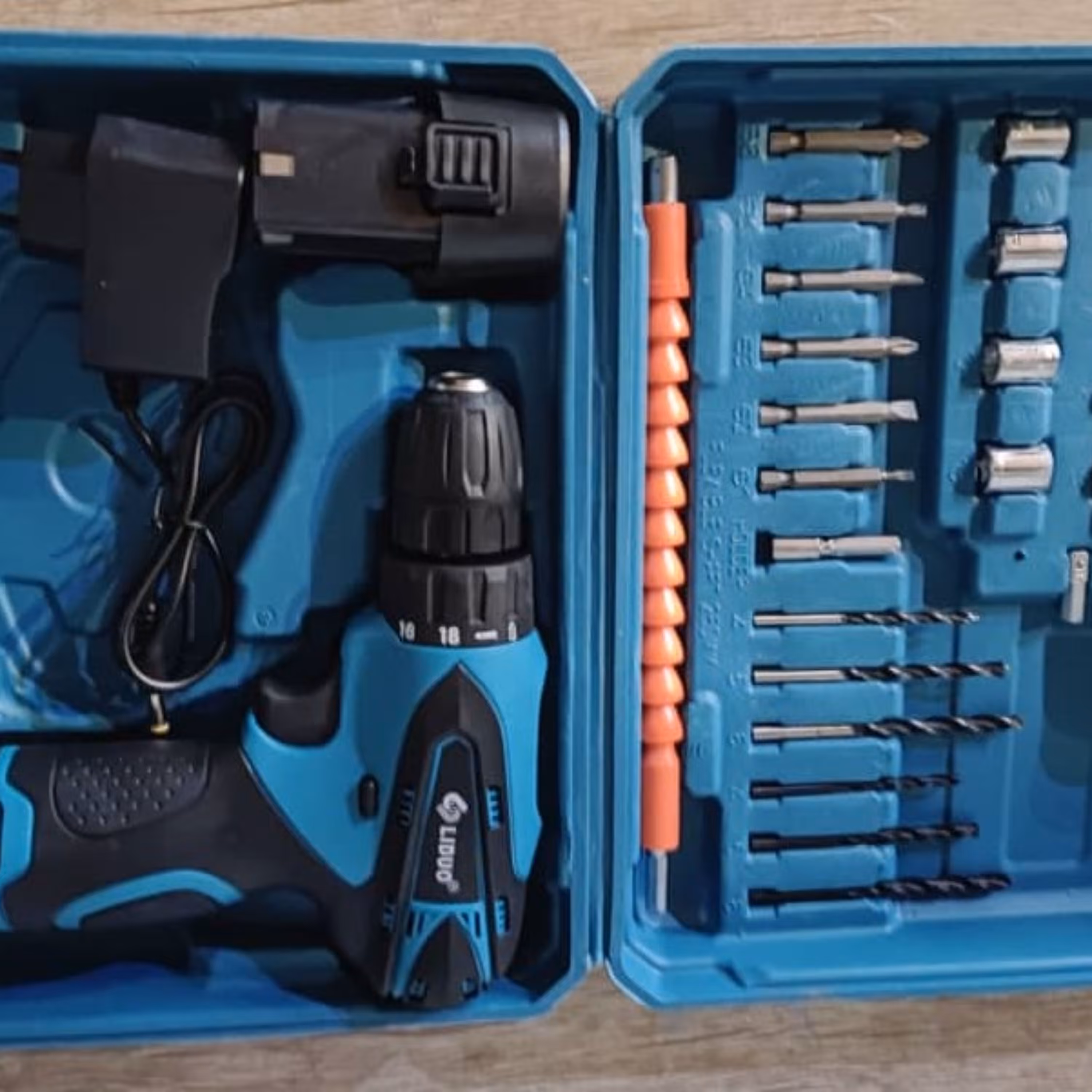 ست دریل پیچ گوشتی شارژی  24 عددی لیدو حرفه ای مدل 12 ولت