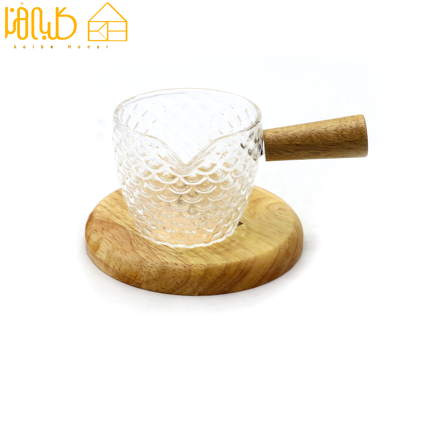 سس خوری برفی دسته چوبی