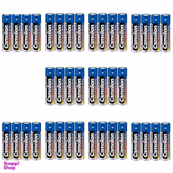 باتری نیم قلمی کملیون مدل Super Heavy Duty بسته 40 عددی