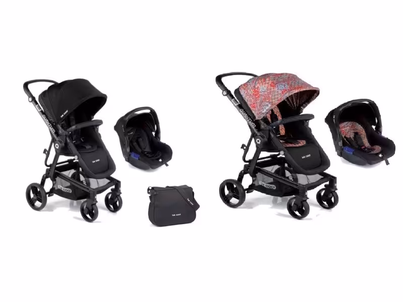 ست کالسکه و کریر و ساک لوازم  Be Cool مدل802 silla Quantum رنگ ETHNIC636