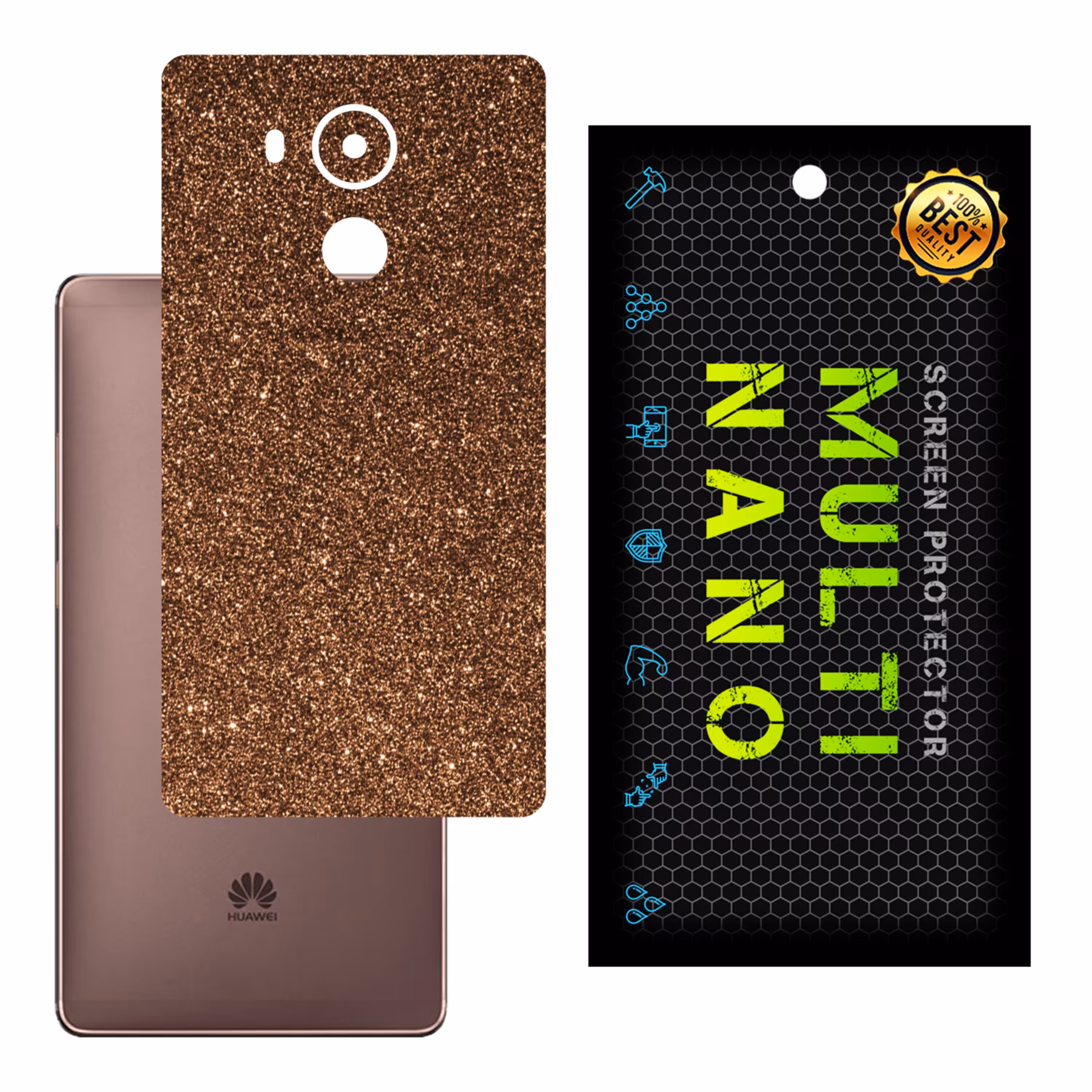 برچسب پوششی MultiNano مدل X-G1F-Bronze برای پشت موبایل هوآوی Mate 8