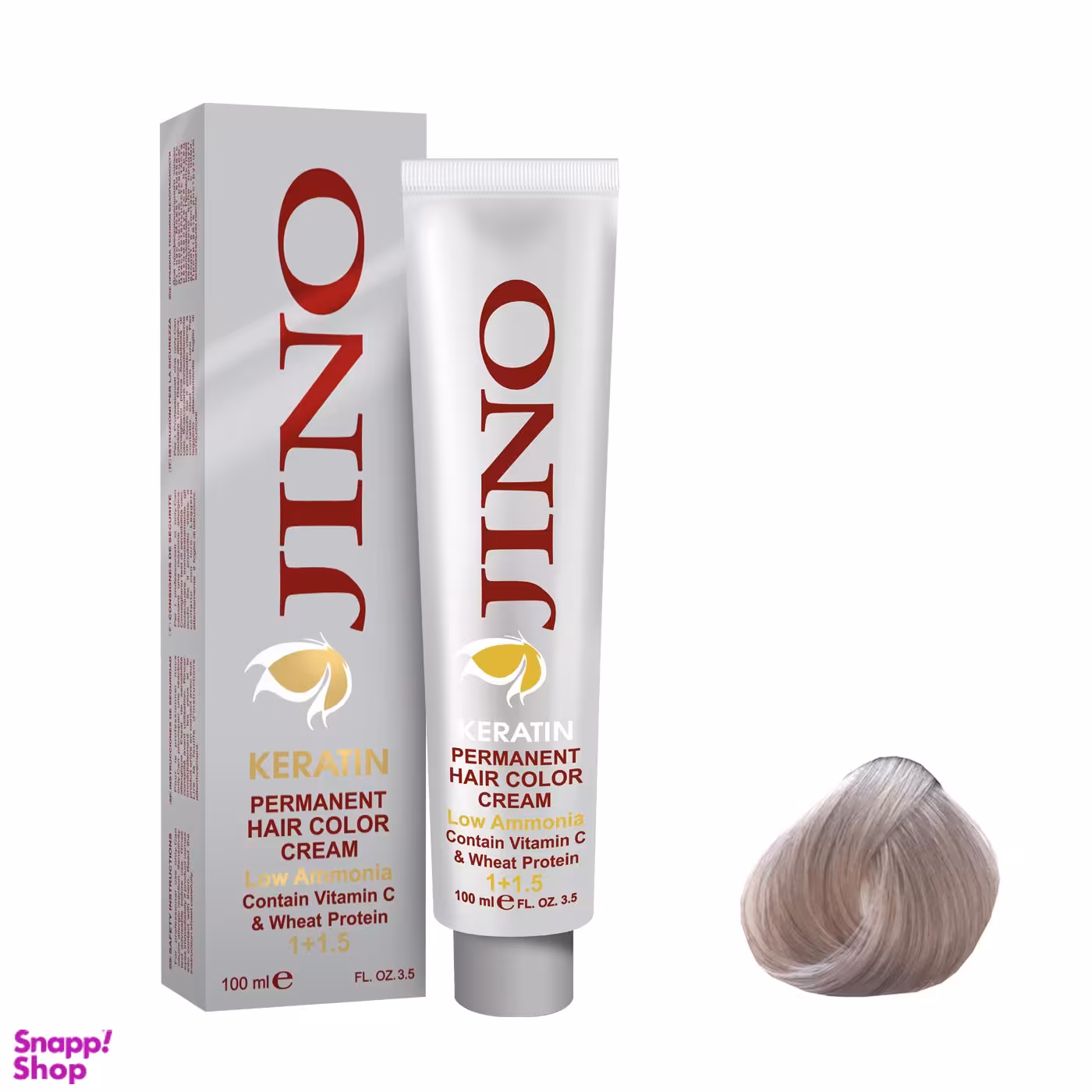 واریاسیون ژینو (Jino) شماره 107 رنگ نقره‌ای حجم 100 میلی‌لیتر