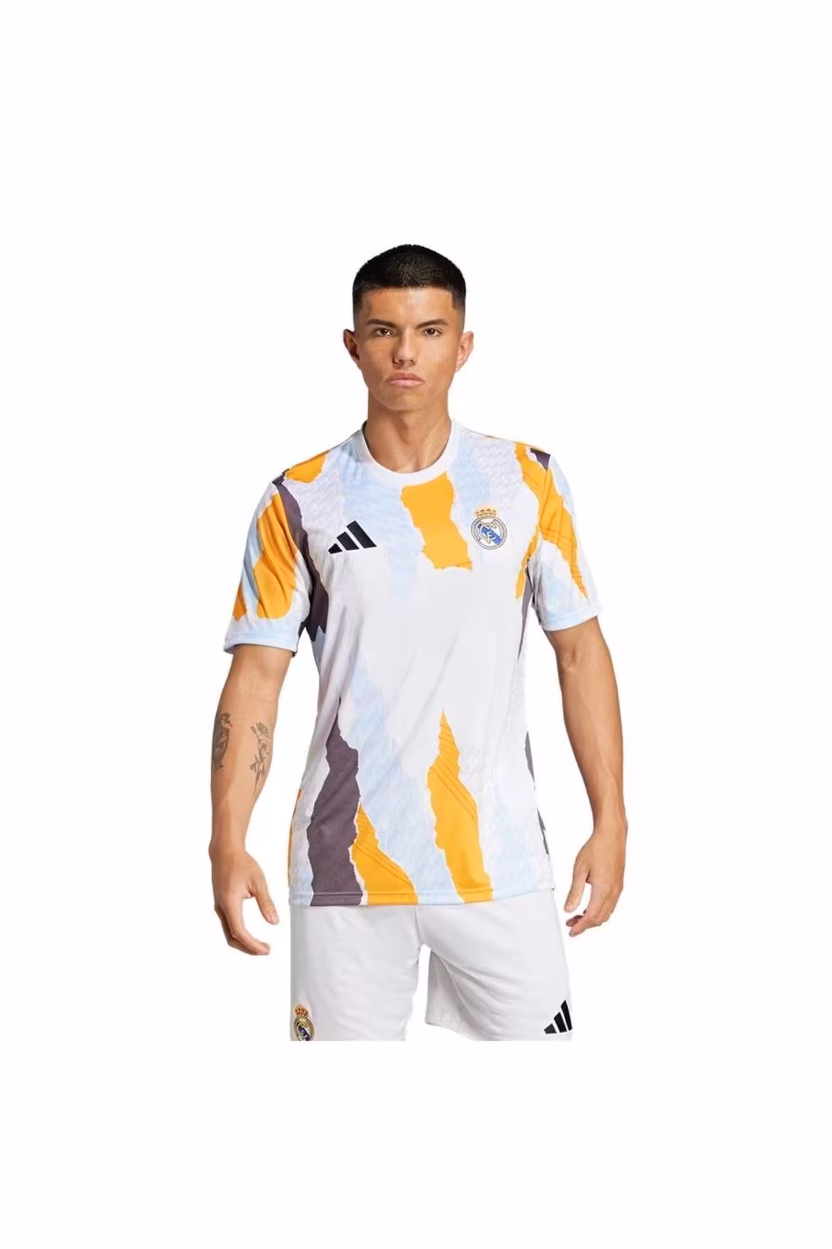 پیراهن فوتبال سفید مردانه واقعی اورجینال adidas