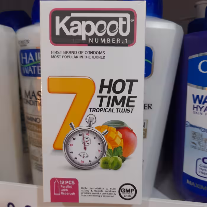 کاندوم کاپوت (4بسته)hot time میوه ای یک ساعته گرم کننده محرک