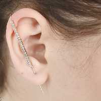 لاله گوشی(گوشواره کراس) برند ژوپینگ با کد7793