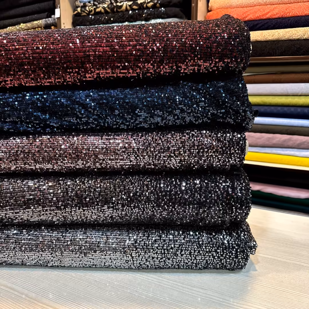 حراج پارچه مجلسی لمه پولکدوزی شده