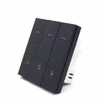 کلید بهمراه سه پل روشنایی  سه پل سناریو سری مات geeklink گیک لینک 3GANG LIGHTING 3GANG SCENARIO