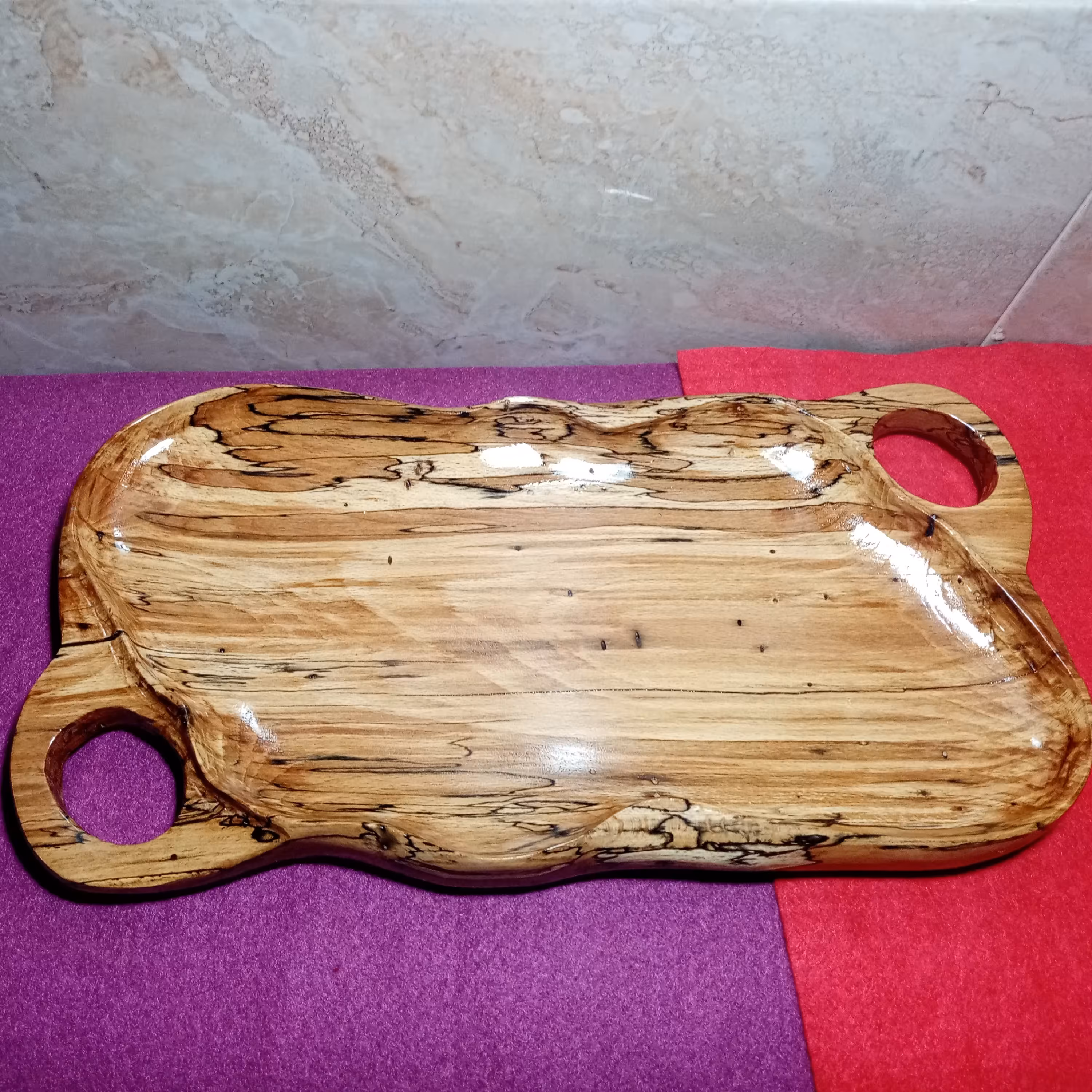 سینی پذیرایی چوبی