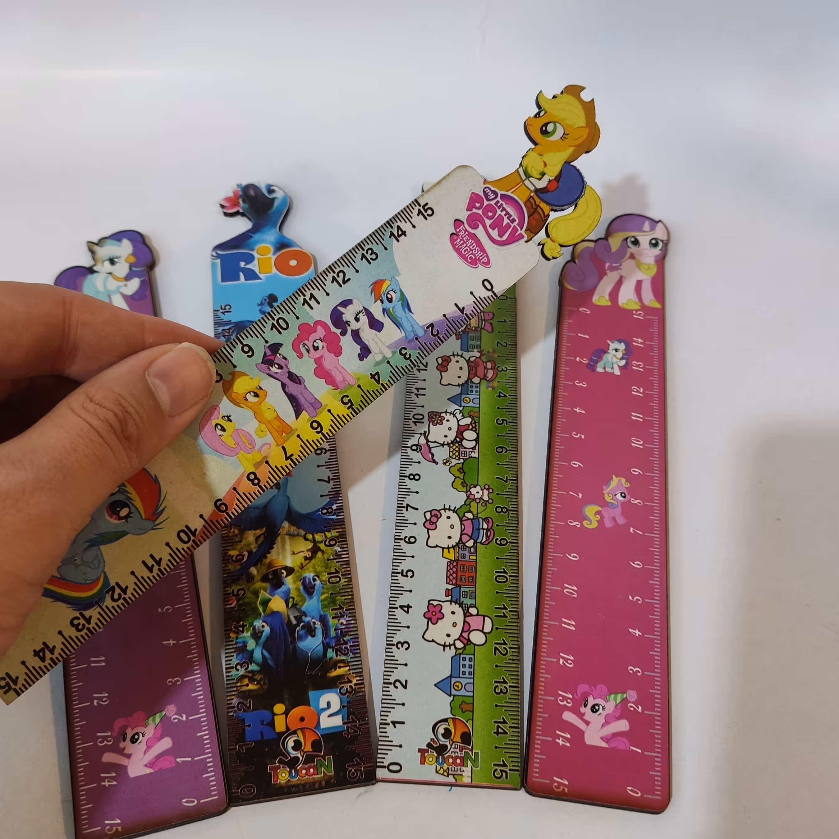 خطکش چوبی 15 سانت درجه یک دخترانه