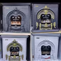 بخاری گازی بهکاران طرح شومینه مدل سناتور ظرفیت 30000-مشکی طلایی