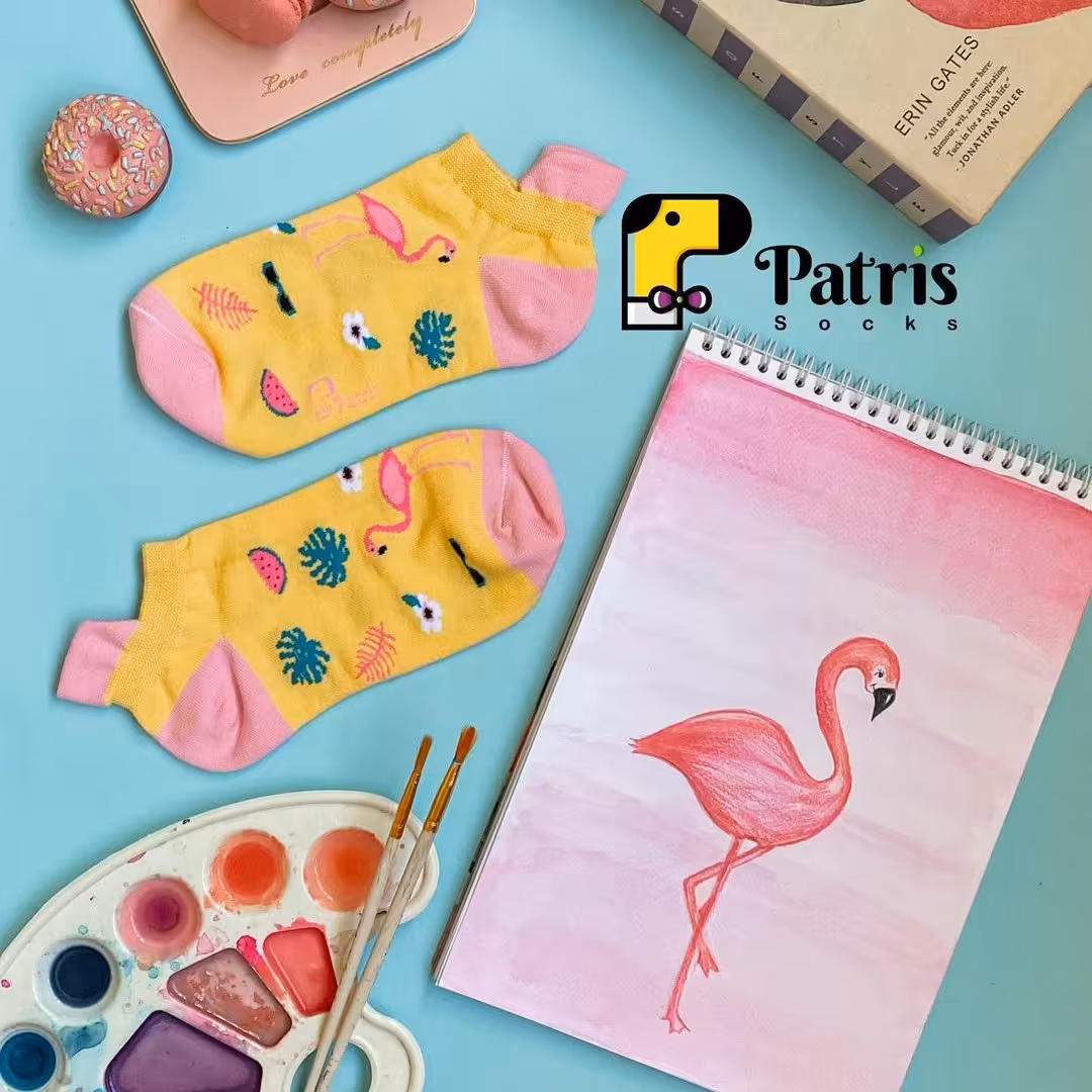 جوراب مچی فلامینگو لیمویی