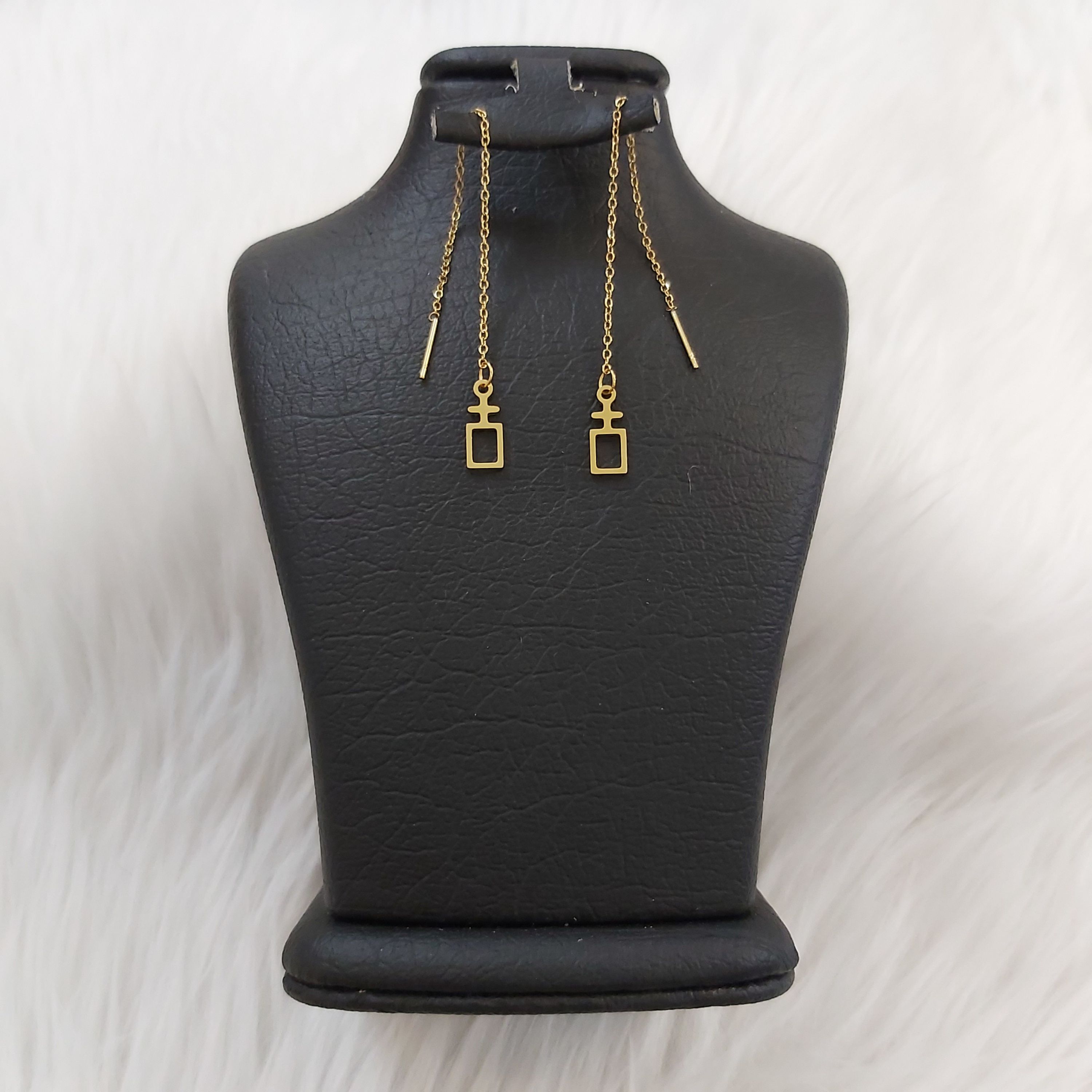گوشواره استیل مدل بخیه کد shape116