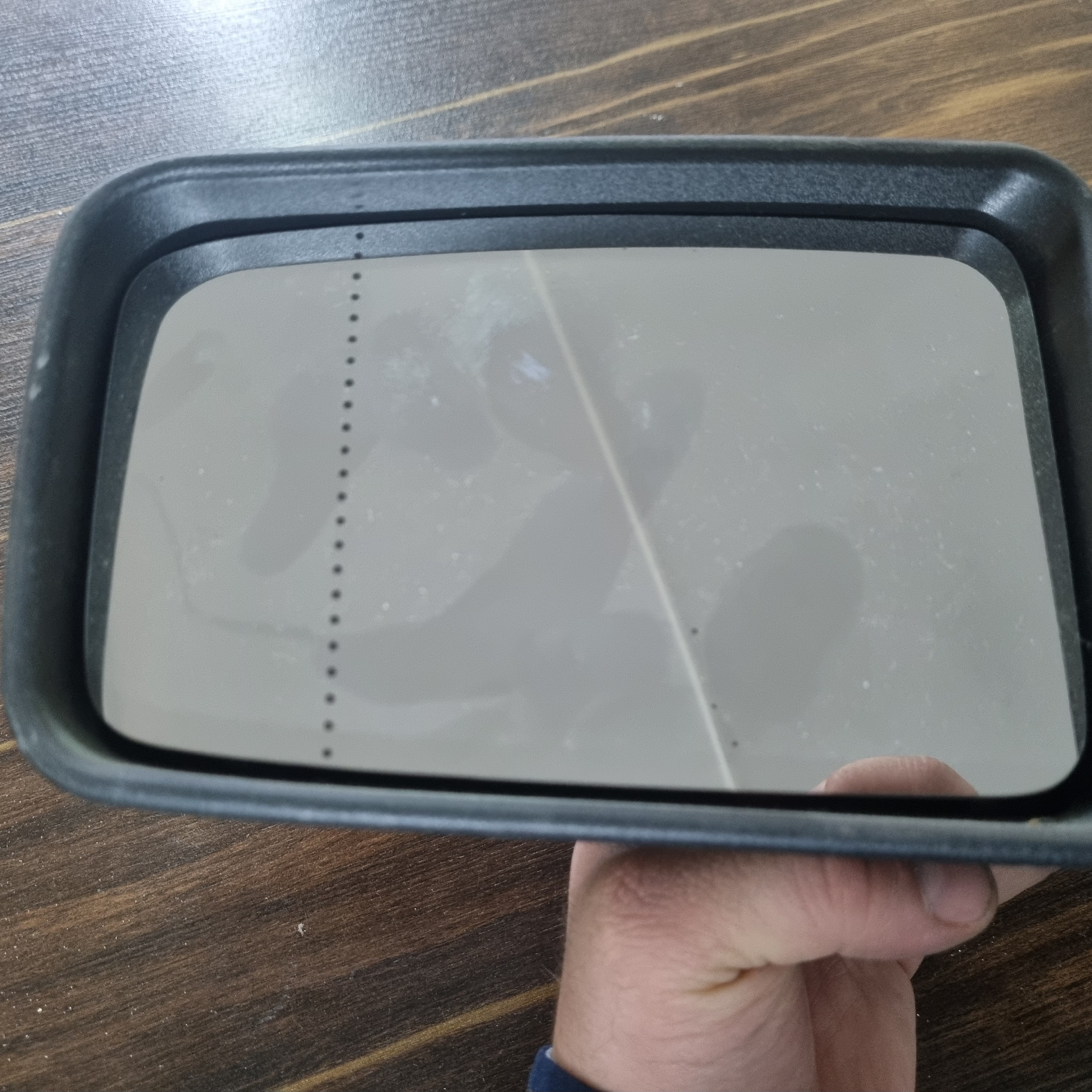 آینه بغل پژو پارس برقی  طرح قدیم  بدون قاب با زه استیل (پس کرایه)