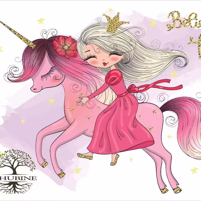 میز تحریر کودک باکسدار تاشو طرح تکشاخ 