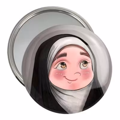 آینه جیبی خندالو مدل دخترانه باحجاب کد 26011