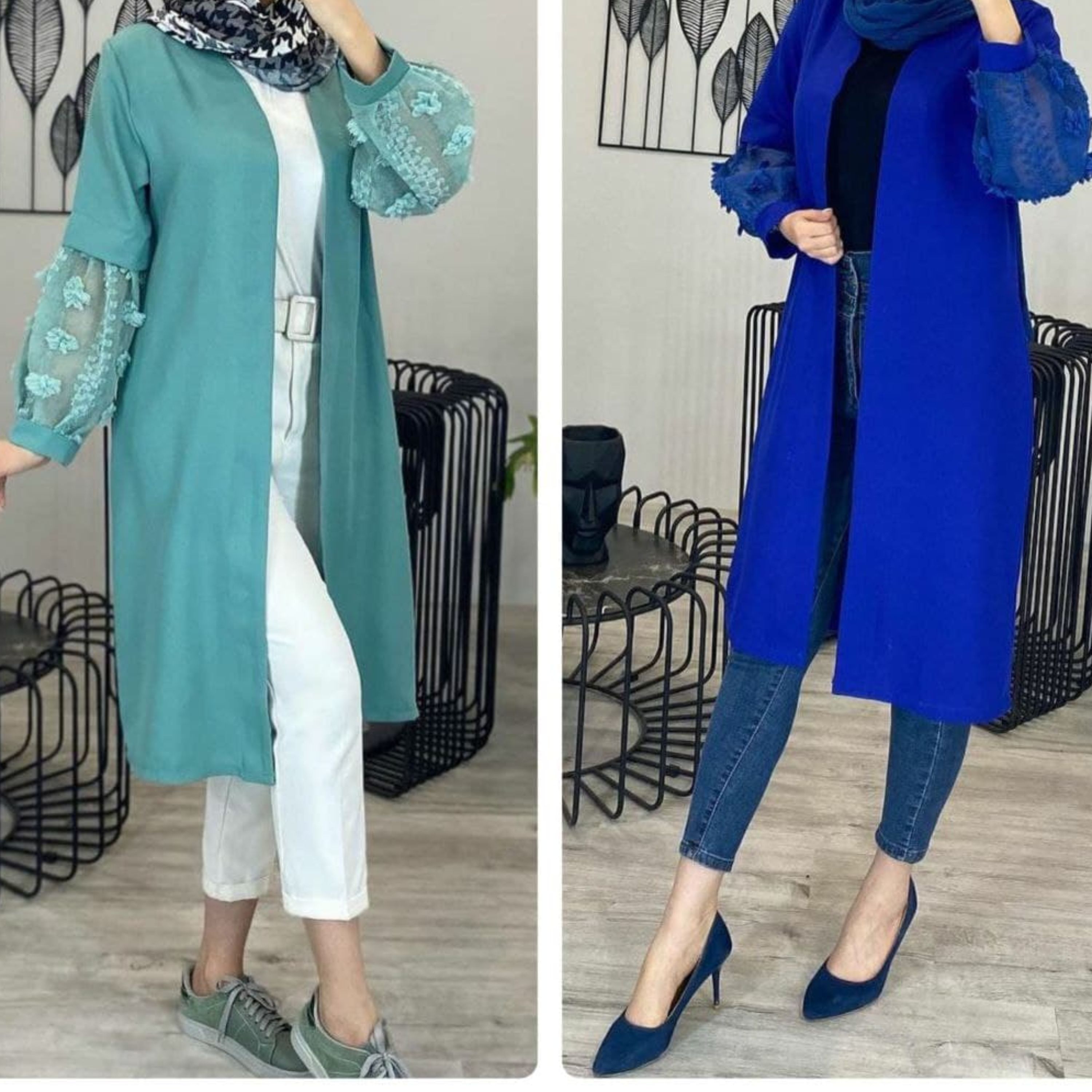 مانتو عیدانه زیبا و شیک کرپ سافت اسکاجی