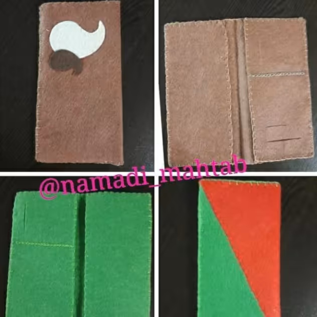 کیف پول دکمه دار در طرح های مختلف