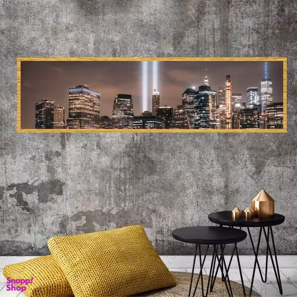 تابلو بکلیت طرح منظره شهری در شب مدل کشیده T-7420