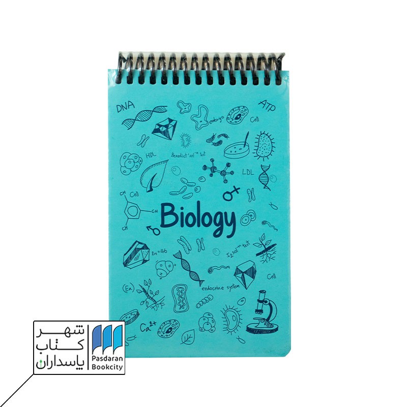 دفتر یادداشت A6 زیست فیروزه ای جلد سخت