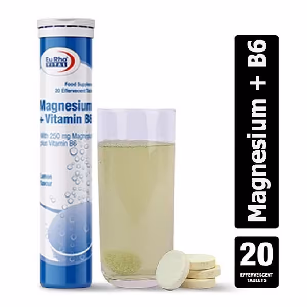 جوشان منیزیم و ویتامین B6 یوروویتال بسته 20 عددی...