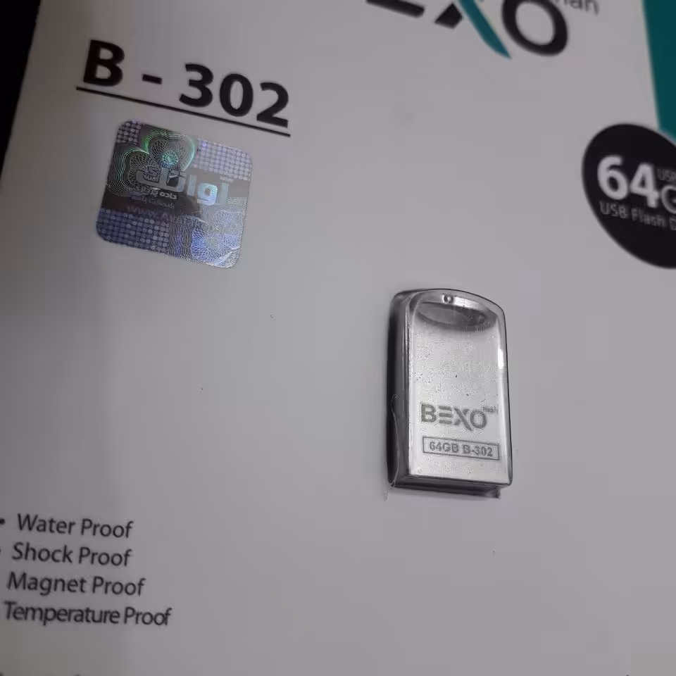 فلش  64 گیگ بکسو مدل 302 استیل با گارانتی 