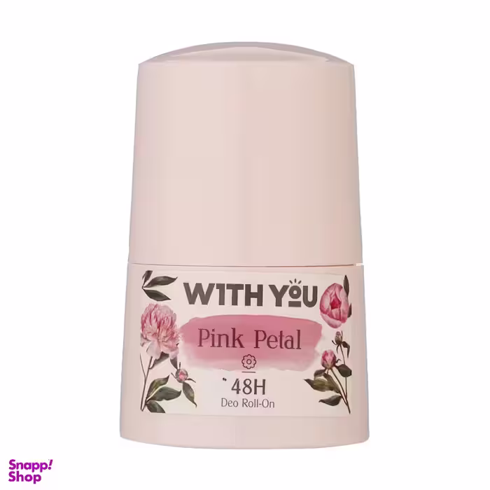 رول ضد تعریق زنانه ویت یو مدل Pink Petal حجم 50 میلی لیتر