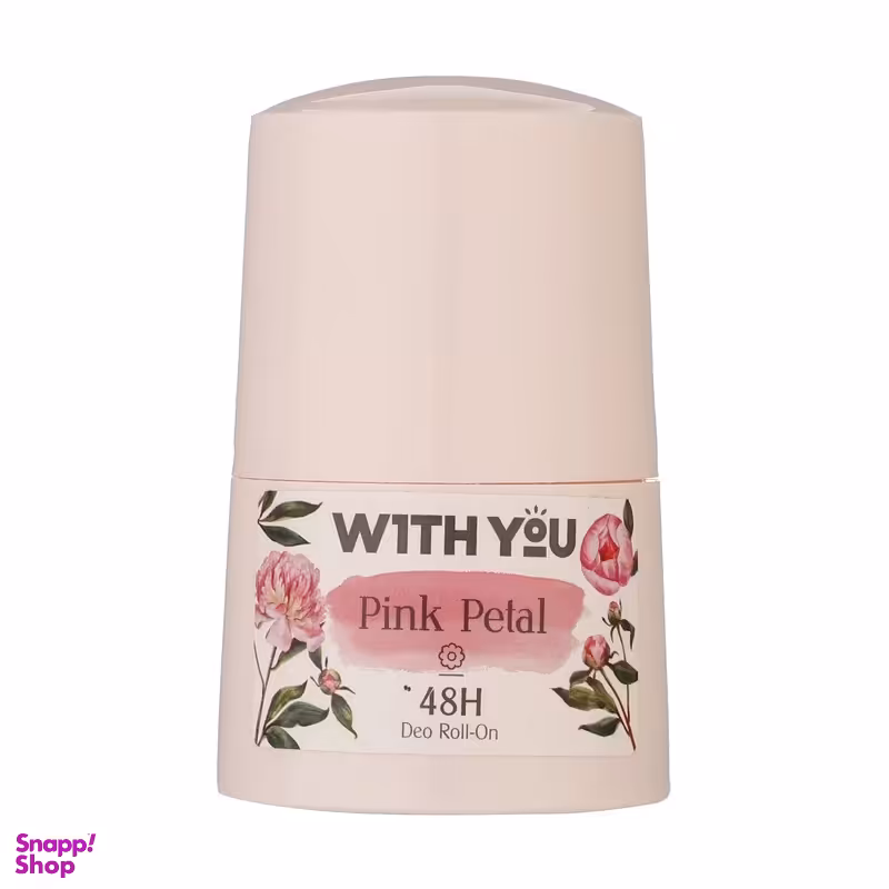 رول ضد تعریق زنانه ویت یو مدل Pink Petal حجم 50 میلی لیتر